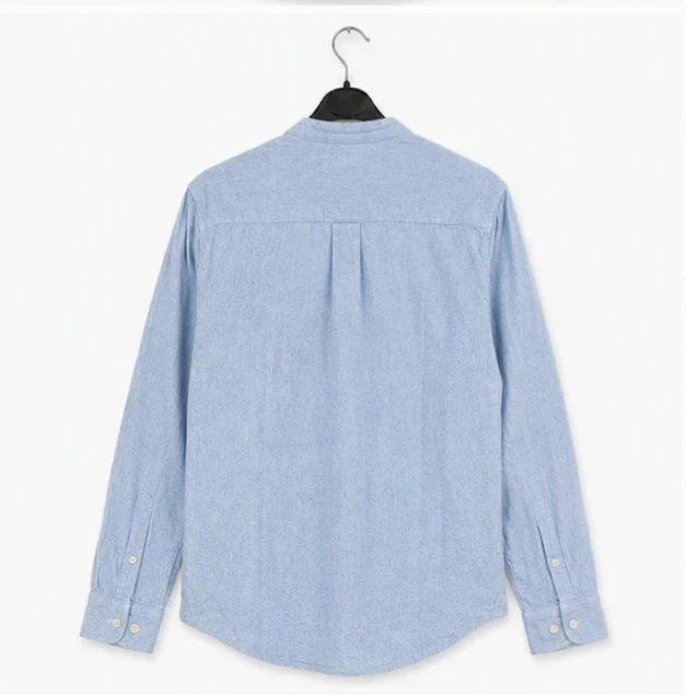 Light blue shirt with Mao collar – Garcia – size S – modern style – photo 3